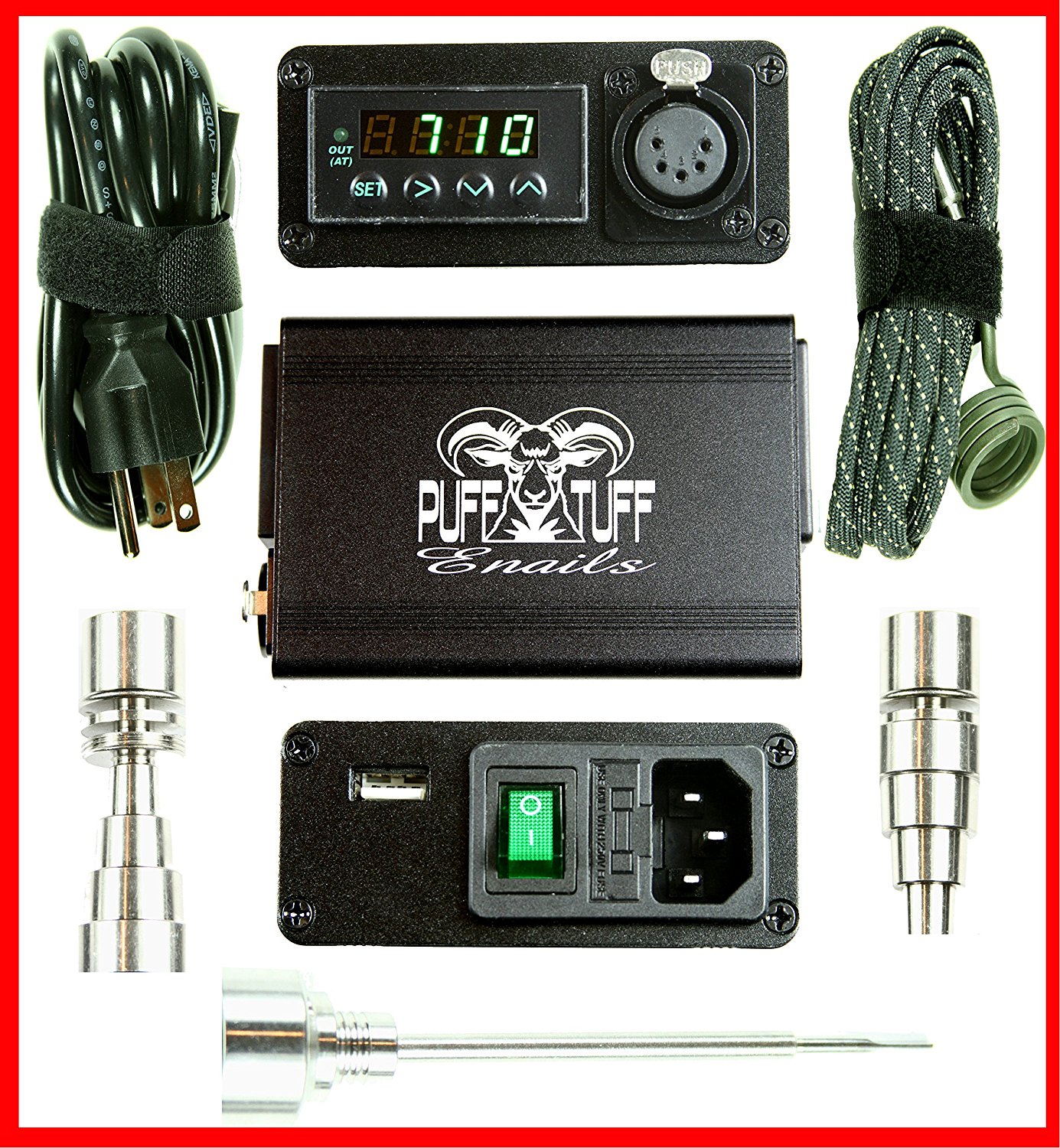 Best Enail Kit for Dabs Electric Titanium Nail Smoke Weed Inc